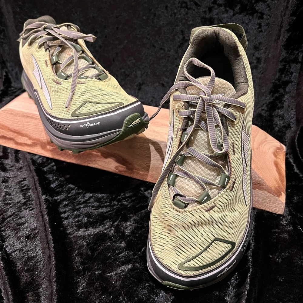 Altra Lime Green Timp Trail Shoes, size 8